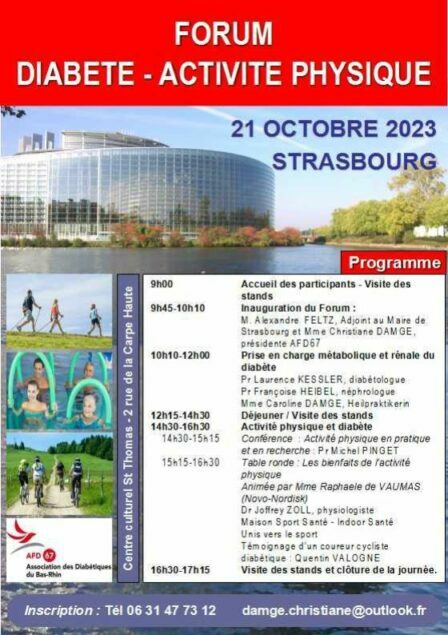 FORUM DIABETE-ACTIVITE PHYSIQUE 2023