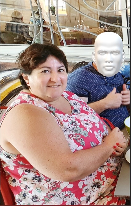 Ghyslaine, en 2022, avant avoir été opérée