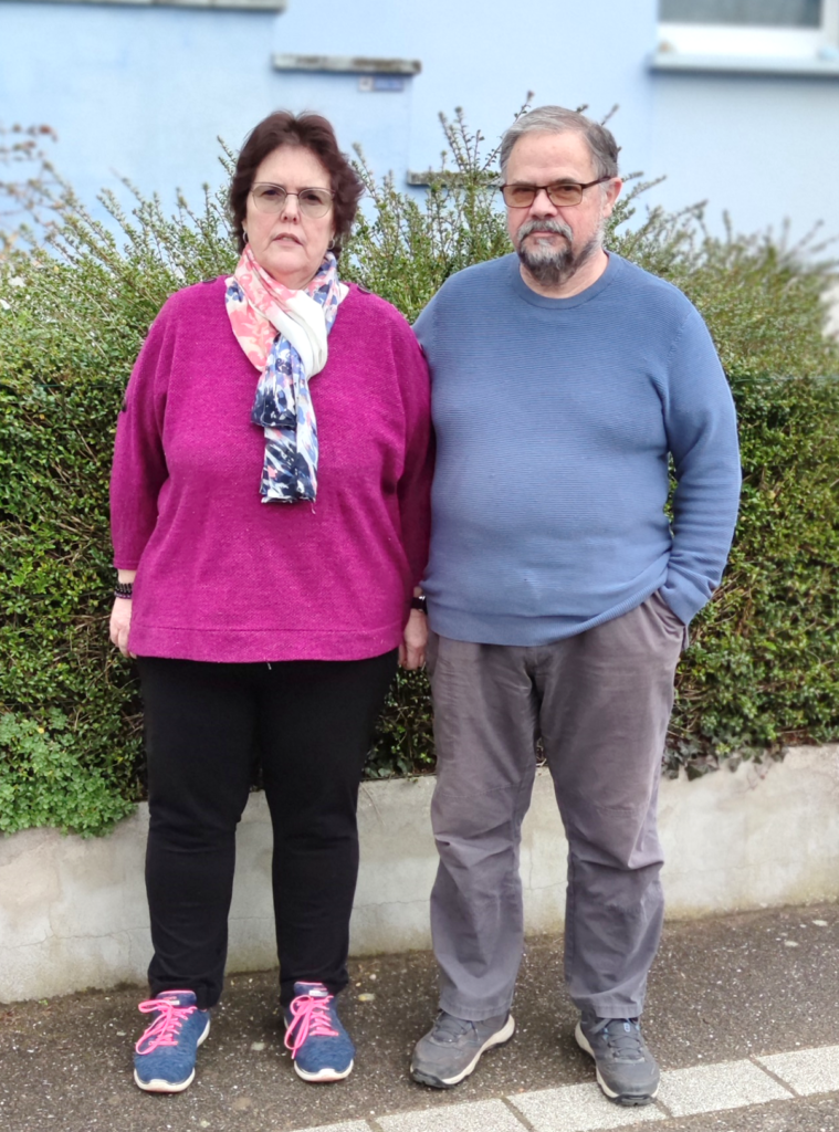 Robert & Claudine après l'opération (février 2023)